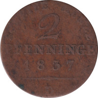 2 pfennig - Prusse