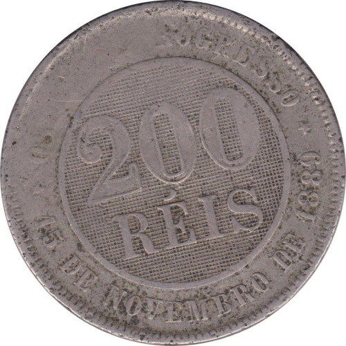 200 reis - République du Brésil