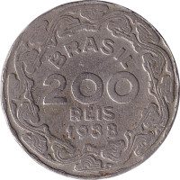 200 reis - Republic of Brazil