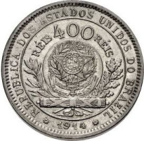 400 reis - Republic of Brazil
