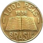 1000 reis - République du Brésil