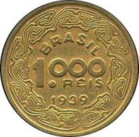 1000 reis - République du Brésil