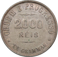 2000 reis - Republic of Brazil