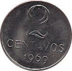 2 centavos - République du Brésil