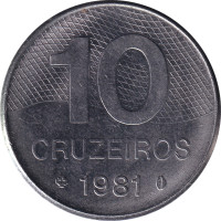 10 cruzeiros - République du Brésil