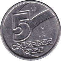 5 cruzeiros - République du Brésil