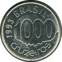 1000 cruzeiros - Republic of Brazil