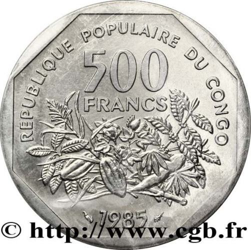 500 francs - Republic of Congo