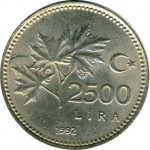 2500 lira - République