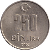 250 bin lira - République