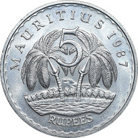 5 rupees - République