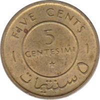 5 centesimi - République