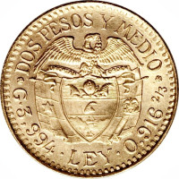 2 1/2 pesos - République de Colombie