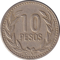 10 pesos - République de Colombie