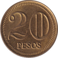 20 pesos - République de Colombie
