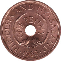 1 penny - Rhodésie et Nyasaland