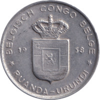 1 franc - Ruanda Urundi