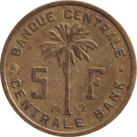 5 francs - Ruanda Urundi