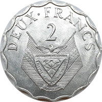 2 francs - Rwanda