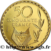 50 francs - Rwanda