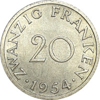 20 franken - Sarre