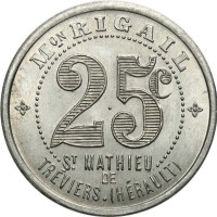 25 centimes - Saint Mathieu de Tréviers