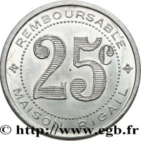 25 centimes - Saint Mathieu de Tréviers