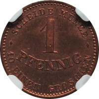 1 pfennig - Saxe-Cobourg-Gotha