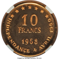 10 francs - Senegal