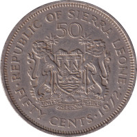 50 cents - Sierra Leone