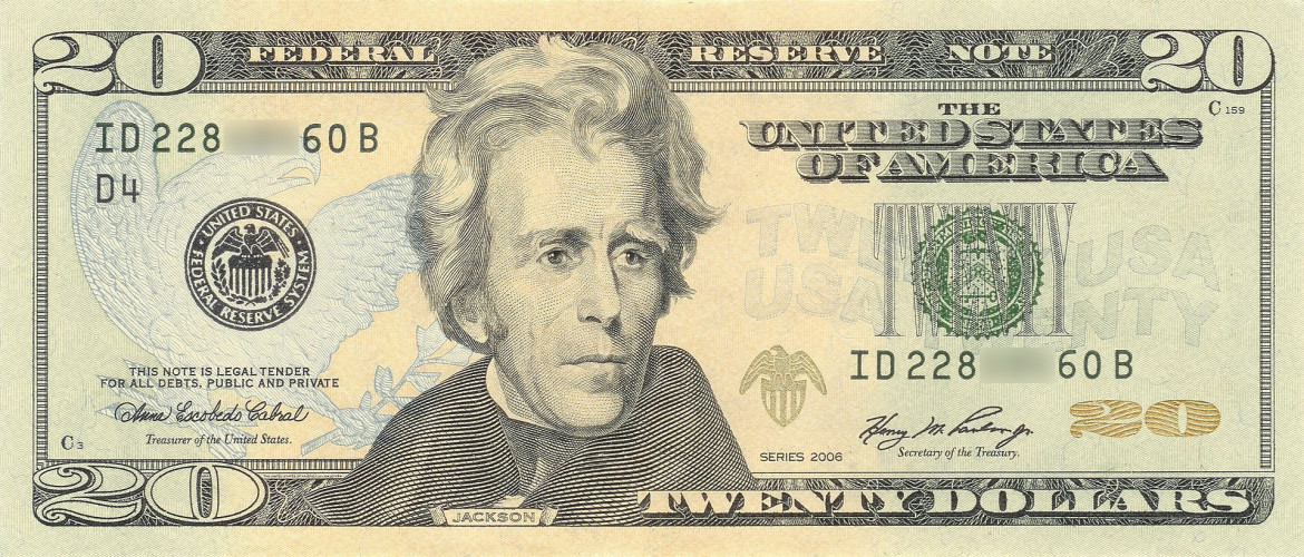 20 dollars - Small size notes