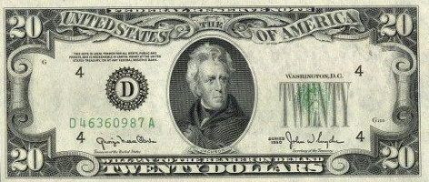 20 dollars - Small size notes