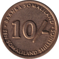 10 schilling - Somaliland