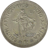 1 shilling - Afrique du Sud