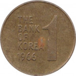 1 won - Corée du Sud