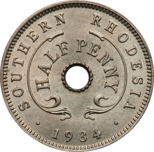 1/2 penny - Southern Rhodesia