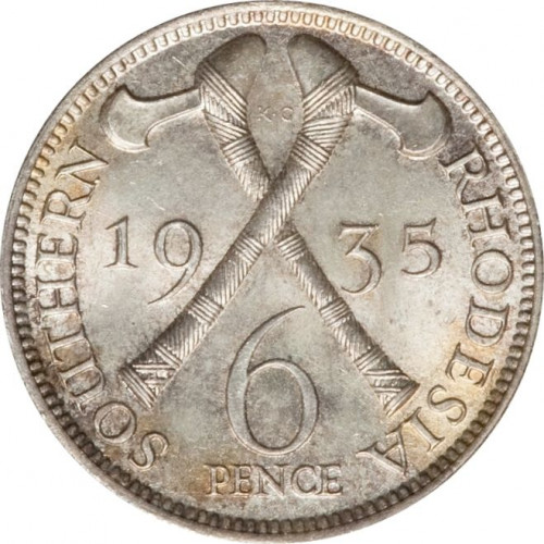 6 pence - Rhodésie du Sud