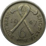 6 pence - Rhodésie du Sud