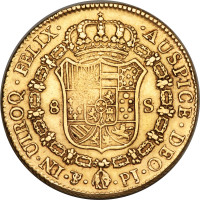 8 escudos - Colonie Espagnole