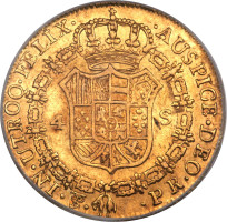 4 escudos - Colonie Espagnole