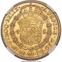 4 escudos - Colonie Espagnole