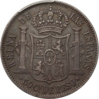 50 centavos - Colonie espagnole