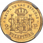 2 pesos - Colonie espagnole