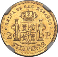 2 pesos - Colonie espagnole