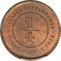 1/4 cent - Straits Settlements