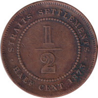 1/2 cent - Straits Settlements