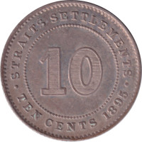 10 cents - Straits Settlements