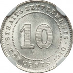 10 cents - Straits Settlements