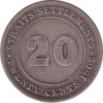 20 cents - Straits Settlements