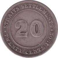 20 cents - Établissements des Détroits